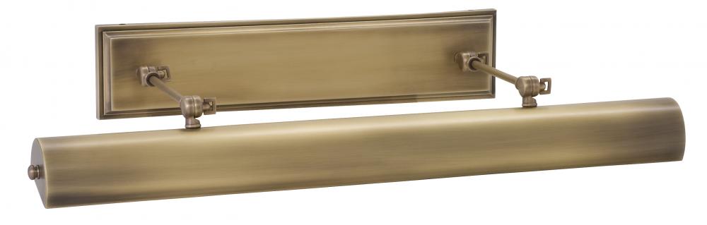 Direct Wire Oxford 30" Antique Brass LED Plug-In Picture Lights