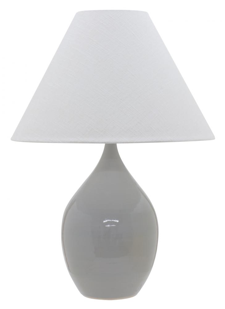 Scatchard 28" Stoneware Table Lamps in Gray Gloss