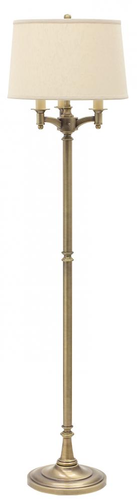 Lancaster 62.75" Antique Brass Six Way Floor Lamps