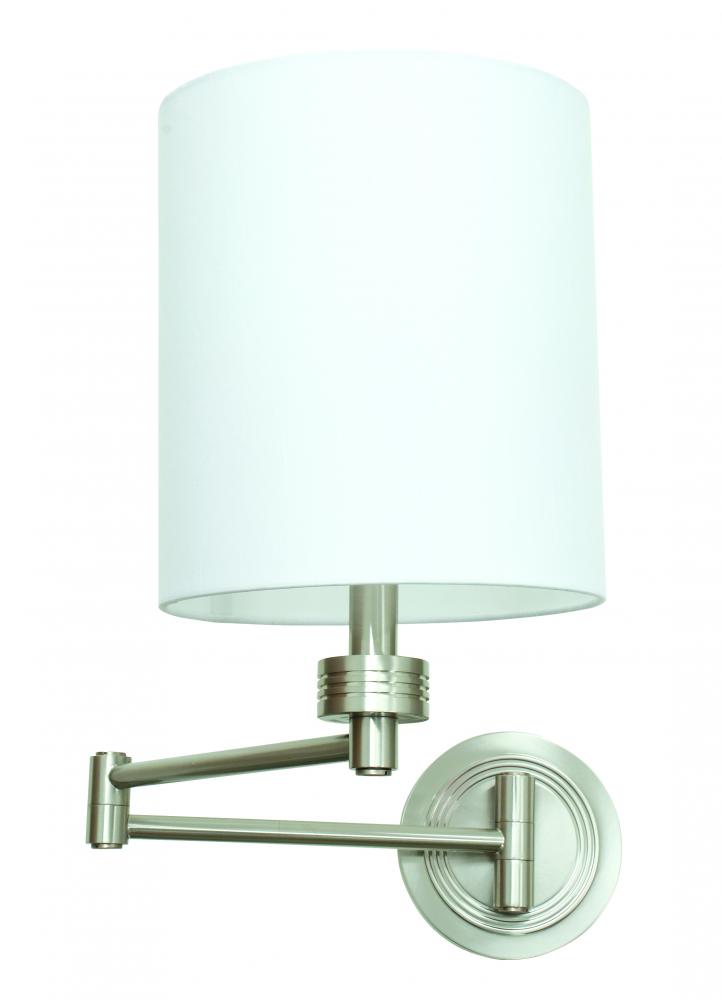 Wall Swing Arm Lamp in Satin Nickel