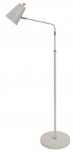 House of Troy K100-GR - Kirby LED Adjustable Floor Lamp in Gray with Satin Nickel Accents