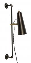 House of Troy NOR375-CHBAB - Norton Adjustable LED Wall Swings In Chestnut Bronze with Antique Brass Accents