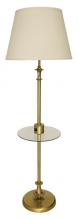 House of Troy RA302-AB - Randolph Floor Lamps with Table and USB Port in Antique Brass