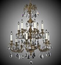 American Brass & Crystal CH2007-O-08G-ST - 6+6 Light Finisterra Chandelier