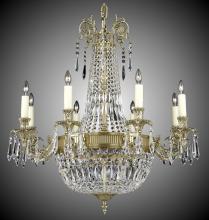 American Brass & Crystal CH2142-P-03G-PI - 8+ 8 Light Finisterra Chandelier