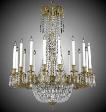 American Brass & Crystal CH2343-P-04G-ST - 18 Light Extended Finisterra Chandelier