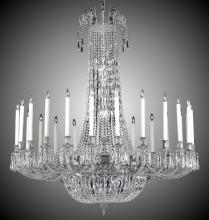 American Brass & Crystal CH2344-P-12G-PI - 24 Light Extended Finisterra Chandelier