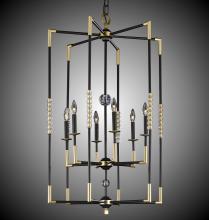 American Brass & Crystal CH3504-32G-ST - 6 Light Magro Chandelier