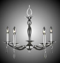 American Brass & Crystal CH5324-SP-38G-ST - 5 Light Kensington Chandelier Larger