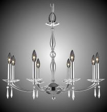 American Brass & Crystal CH5326-SP-37G-38G-ST - 8 Light Kensington Chandelier