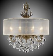 American Brass & Crystal CH6542-O-02G-PI-HL - 8 Light Llydia Chandelier