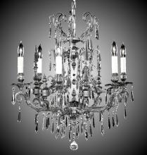 American Brass & Crystal CH7012-A-12G-ST - 6 Light Parisian Chandelier