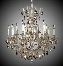 American Brass & Crystal CH7033-O-07G-PI - 10+5 Light Parisian Chandelier