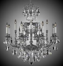 American Brass & Crystal CH7425-O-12G-ST - 8+4 Light Parisian Chandelier