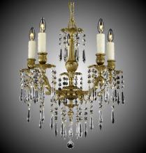American Brass & Crystal CH7813-U-04G-ST - 5 Light Parisian Spire Chandelier