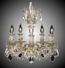 American Brass & Crystal CH9502-O-21S - 5 Light Rosetta Chandelier