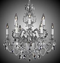 American Brass & Crystal CH9552-A-12G-ST - 6+6 Light Rosetta Chandelier