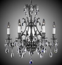 American Brass & Crystal CH9631-A-02G-PI - 6 Light Chateau Chandelier
