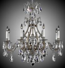 American Brass & Crystal CH9633-O-01G-ST - 8 Light Chateau Chandelier