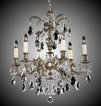 American Brass & Crystal CH9713-O-03G-ST - 6 Light Marlena Chandelier