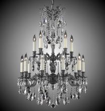 American Brass & Crystal CH9823-O-07G-PI - 10+5 Light Bellagio Chandelier