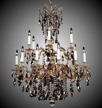 American Brass & Crystal CH9824-A-02G-ST - 12+6 Light Bellagio Chandelier
