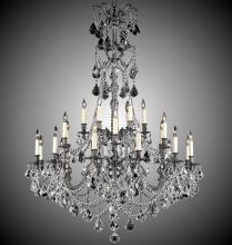 American Brass & Crystal CH9866-O-07G-ST - 6+18 Light Sterling Chandelier