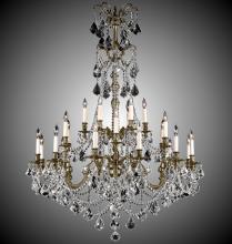 American Brass & Crystal CH9867-O-10W-PI - 8+24 Light Sterling Chandelier