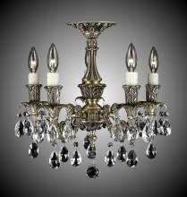 American Brass & Crystal FM2015-A-10G-ST - 5 Light Finisterra Flush Mount