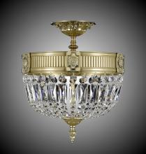 American Brass & Crystal FM2151-P-10G - 3 Light Finisterra Semi Flush