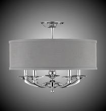 American Brass & Crystal FM5434-38G-ST-PG - 19 inch Kensington Drum Shade Flush Mount