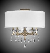American Brass & Crystal FM5622-G-32G-ST-HL - 19 inch Kaya Drum Flush Mount