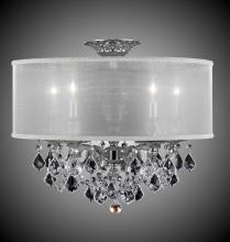 American Brass & Crystal FM6511-A-02G-PI-GL - 5 Light Llydia Semi Flush