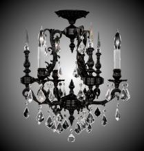 American Brass & Crystal FM7010-A-23S-PI - 3 Light Parisian Flush Mount