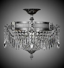 American Brass & Crystal FM8011-P-10W - 3 Light Valencia Flush Mount