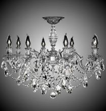 American Brass & Crystal FM9541-A-23S - 8 Light Rosetta Flush Mount