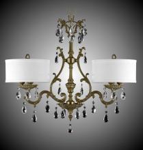 American Brass & Crystal IL9661-A-16G-ST-GL - 6 Light Chateau Island Light