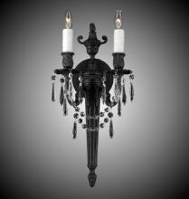 American Brass & Crystal WS2112-O-12G-PI - 2 Light Torch Wall Sconce