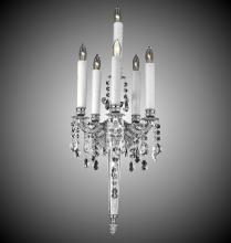 American Brass & Crystal WS2216-O-08G-ST - 5+1 Light Torch Wall Sconce