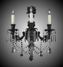 American Brass & Crystal WS9063-A-08G-ST - 3 Light Finisterra Torch Wall Sconce