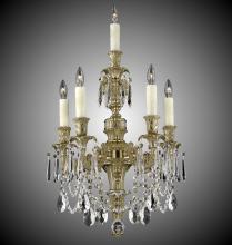 American Brass & Crystal WS9065-A-03G-PI - 4+1 Light Finisterra Torch Wall Sconce