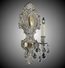 American Brass & Crystal WS9426-O-03G-ST - 1 Light Fleur-De-Lis Large Wall Sconce