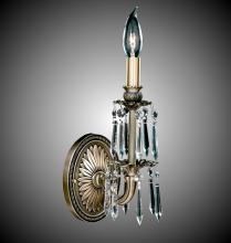 American Brass & Crystal WS9471-A-10W-PI - 1 Light Stem Wall Sconce