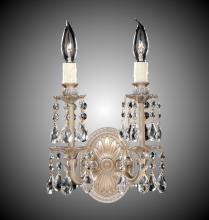 American Brass & Crystal WS9475-U-10G-ST - 2 Light Stem Wall Sconce