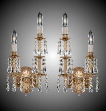 American Brass & Crystal WS9477RT-O-07G-PI - 2 Light Right Facing Stem Wall Sconce