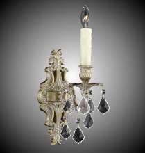 American Brass & Crystal WS9481-U-02G-PI - 1 Light Filigree Wall Sconce
