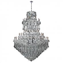 Worldwide Lighting Corp W83069C72 - Maria Theresa 84-Light Chrome Finish and Clear Crystal Chandelier 72 in. Dia x 96 in. H Five 5 Tier