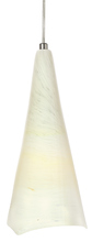Stone Lighting PD167OPPNMB6M - Pendant Swirl Grande Opal Polished Nickel E26 Incandescent 60W Monopoint