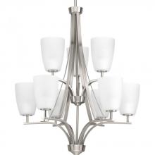 Progress P400044-009 - Leap Collection Nine-Light Chandelier