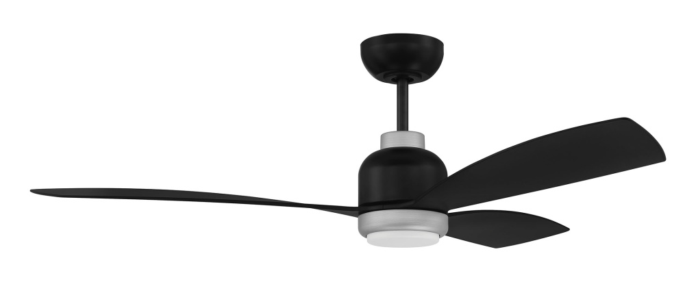 52" Ceiling Fan w/ 3 Blades, Wi-Fi & LED Light Kit, Damp